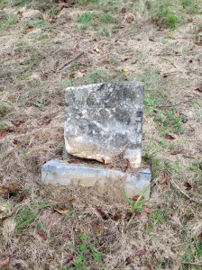 Gravestone, Octavia Carter, 1875-1888